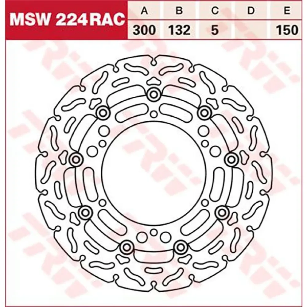 Disque De Frein Avant Rac-design Yamaha Bt 1100 Bulldog 03 de TRW – photo produit