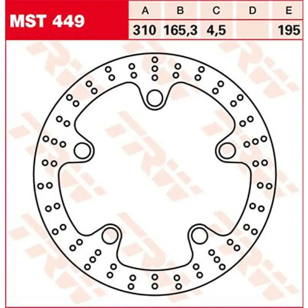 Disque De Frein Round Honda Vfr 1200 X Crosstourer 17 de TRW – photo produit