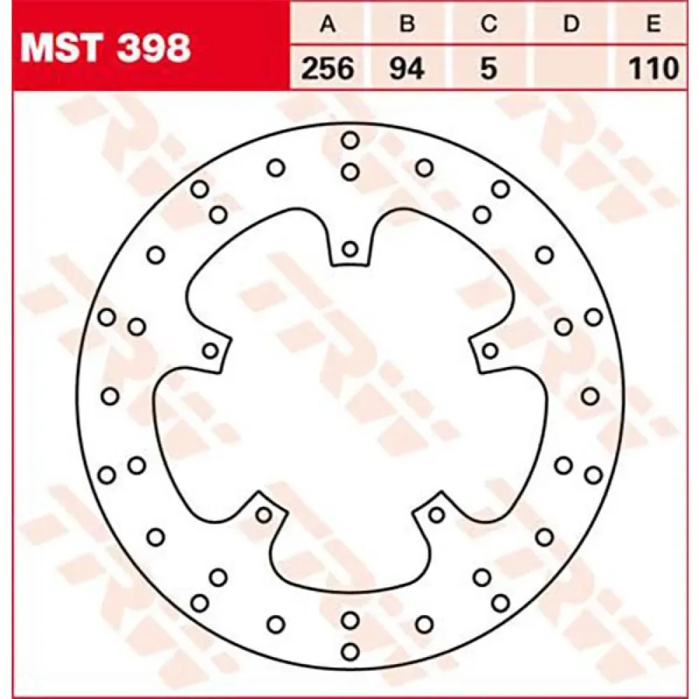 Round Honda Vfr 750 F 96 Hintere Bremsscheibe von TRW – Produktfoto