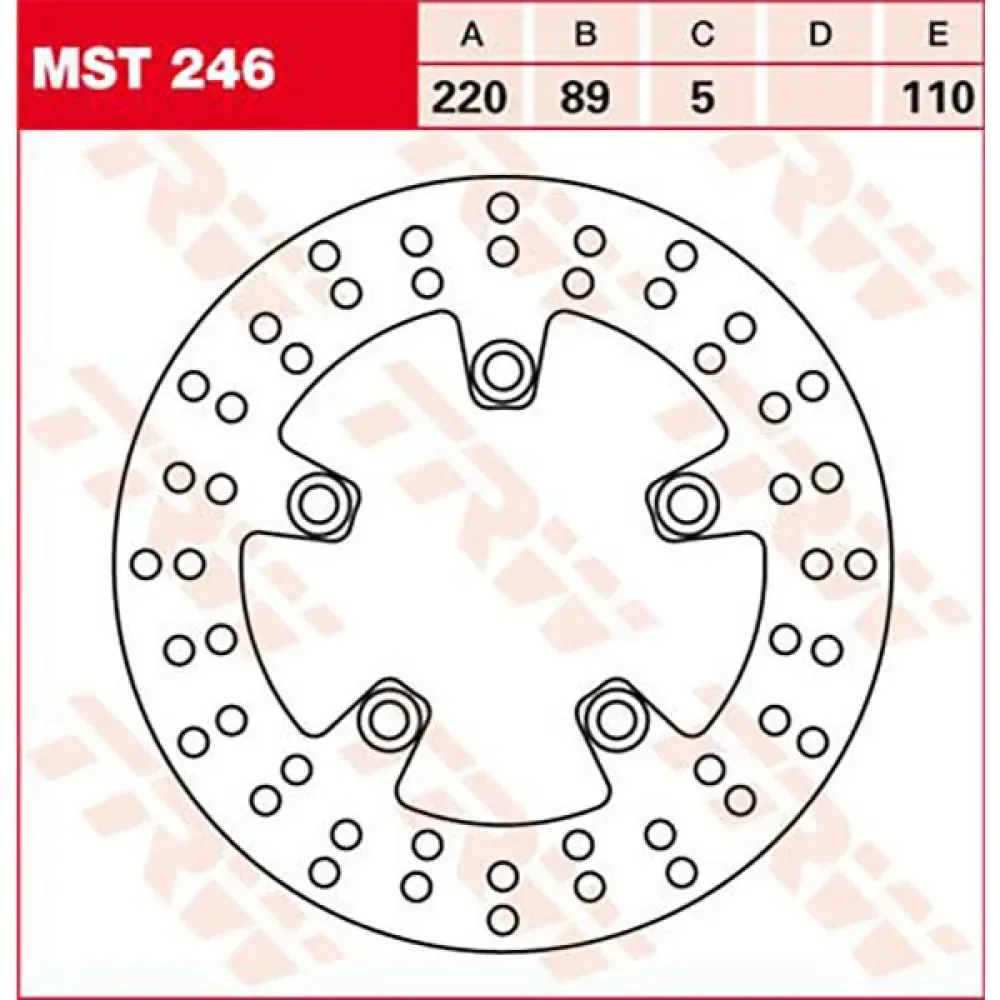 Disque De Frein Arrière Round Suzuki Gsf 1200 Bandit 06 de TRW – photo produit