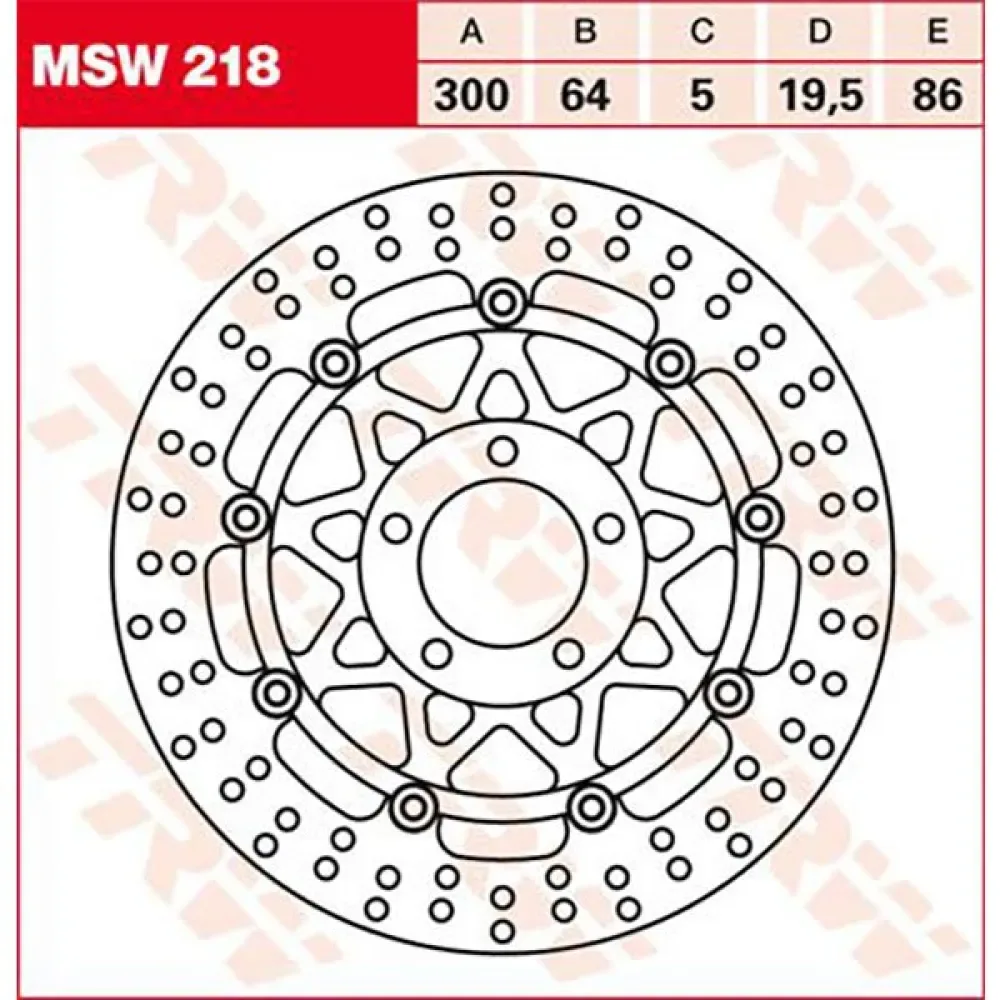 Disque De Frein Avant Round Suzuki Gsx 750 99 de TRW – photo produit