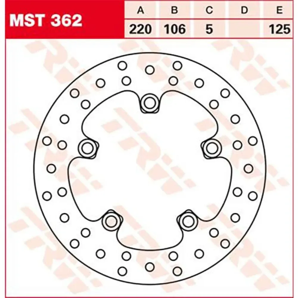 Round Yamaha Mt-10 Abs 21 Bremse Skive fra TRW – produktbillede