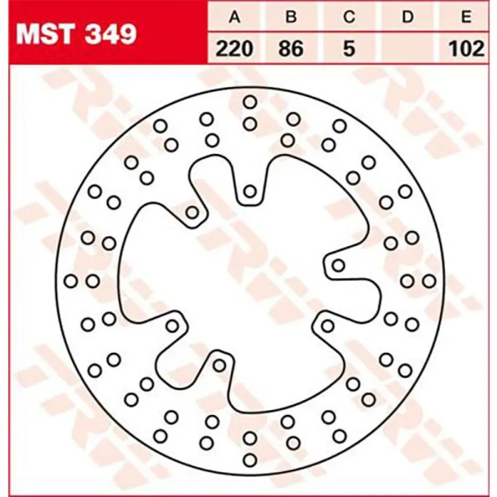Round Yamaha Xt 600 89 Hintere Bremsscheibe von TRW – Produktfoto