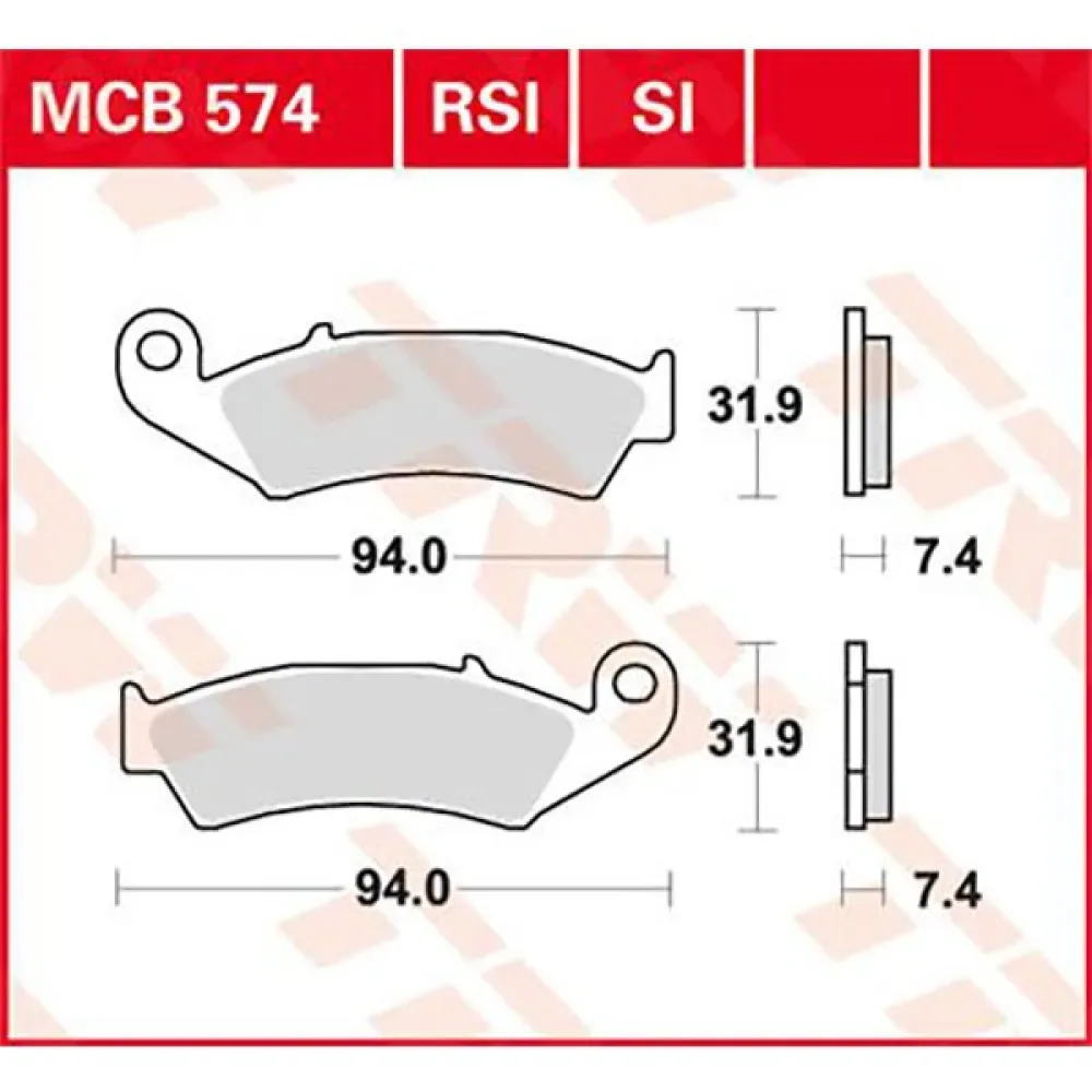Sinter Honda Atc 350 X 86 Gesinterde Remblokken van TRW – productfoto