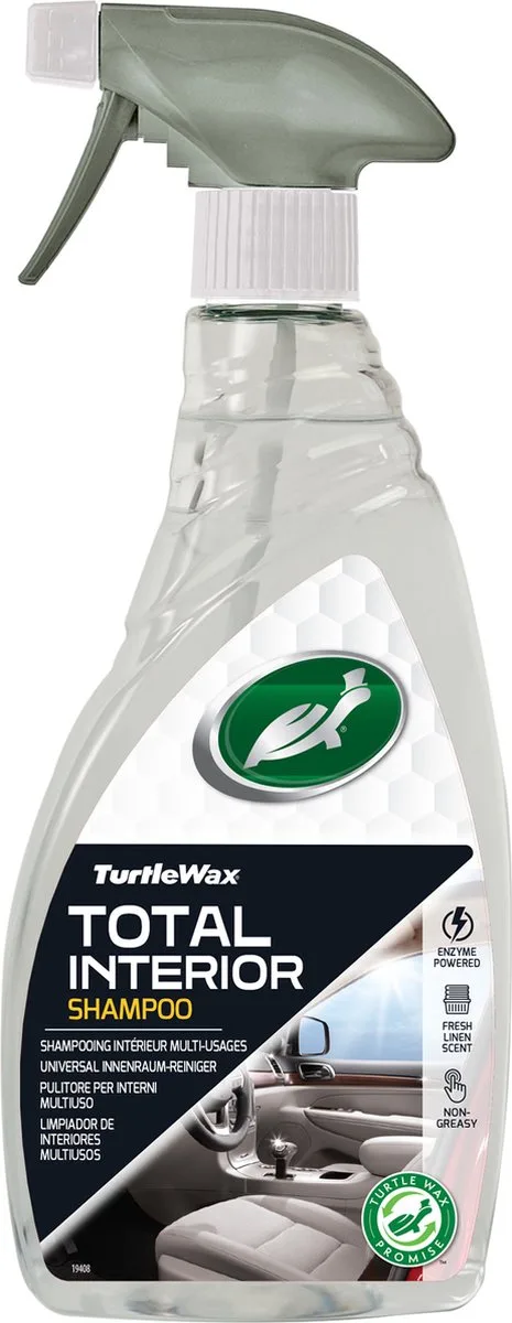 Totaal Interieur Shampoo - Alles-in-één interieurreiniger - Voor stof, tapijt & vinyl – Ook voor technische schermen - Siliconenvrije formule – 500ml