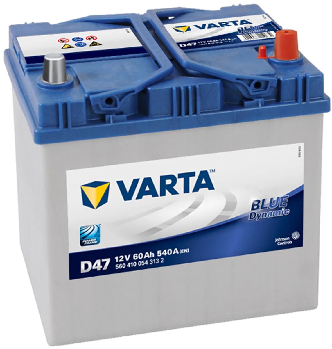 Blue Dynamic 12V 60Ah - Loodzuur - Startaccu - 560410054 de Varta – photo produit