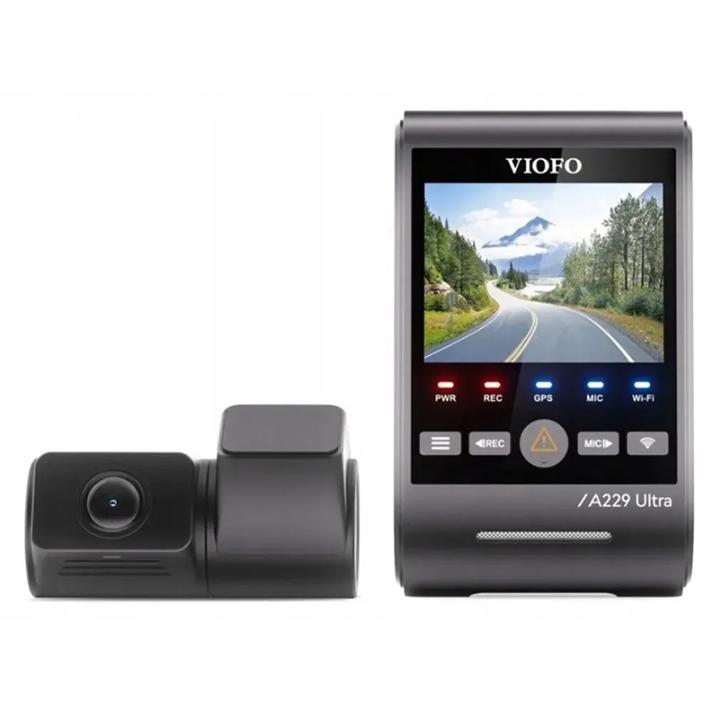 A229 Ultra 2ch 4k Front & 4k Rear Dashcam fra VIOFO – produktbillede