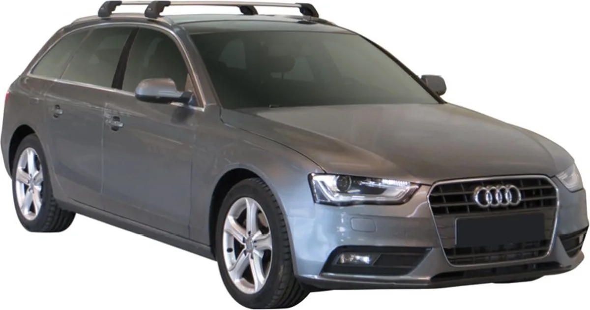Audi A4 S4 RS4 Avant 5drs Estate nov 2015 - heden Premium Dakdrager Whispbar Auto Exterieur Accessoires de Yakima en Noir – photo produit