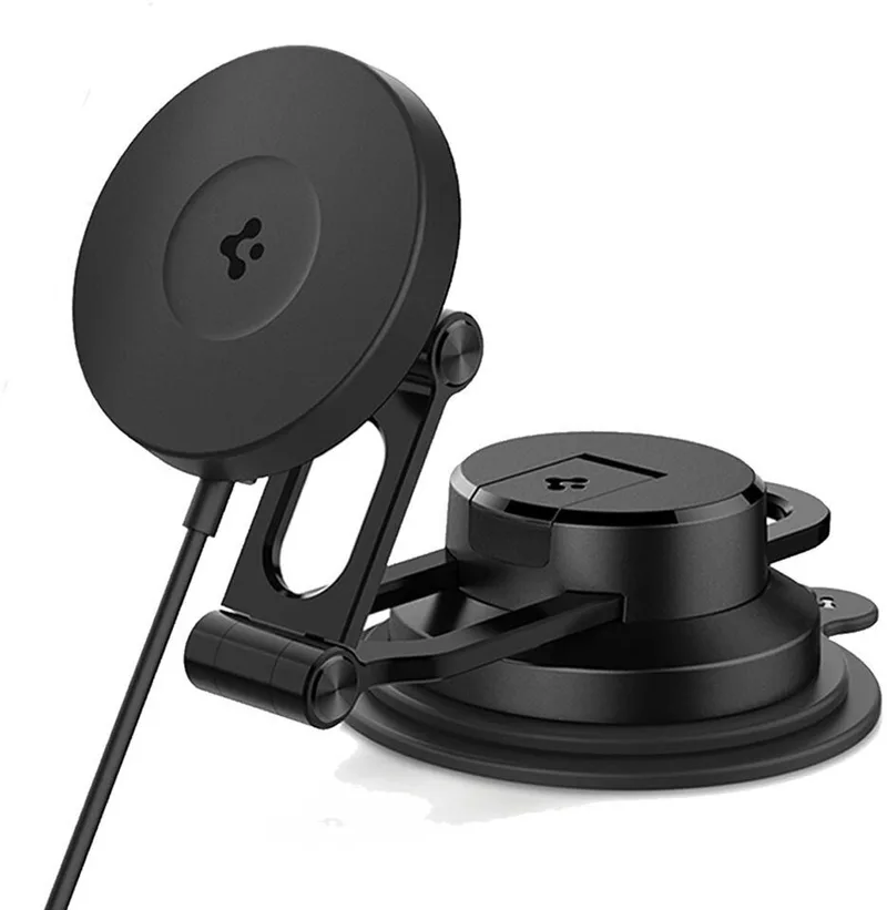 Onetap Pro 4 Magsafe Autolader, Zwart - Draadloos / Dashboard / Voorruit van Spigen in Transparant – productfoto