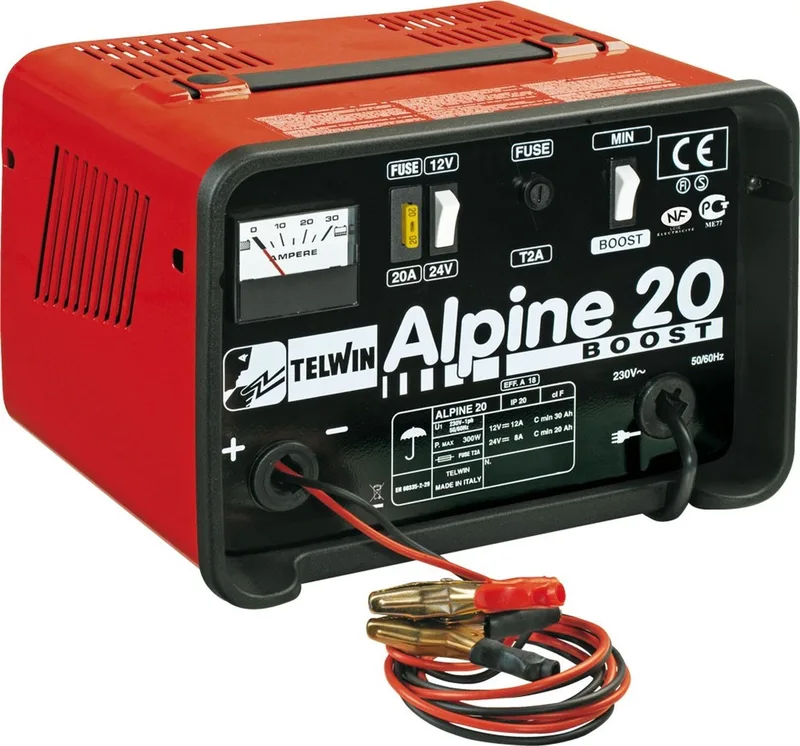 Acculader Alpine 20 Boost - voor elektrolyt accu's - 12-24V - 230V van Telwin – productfoto