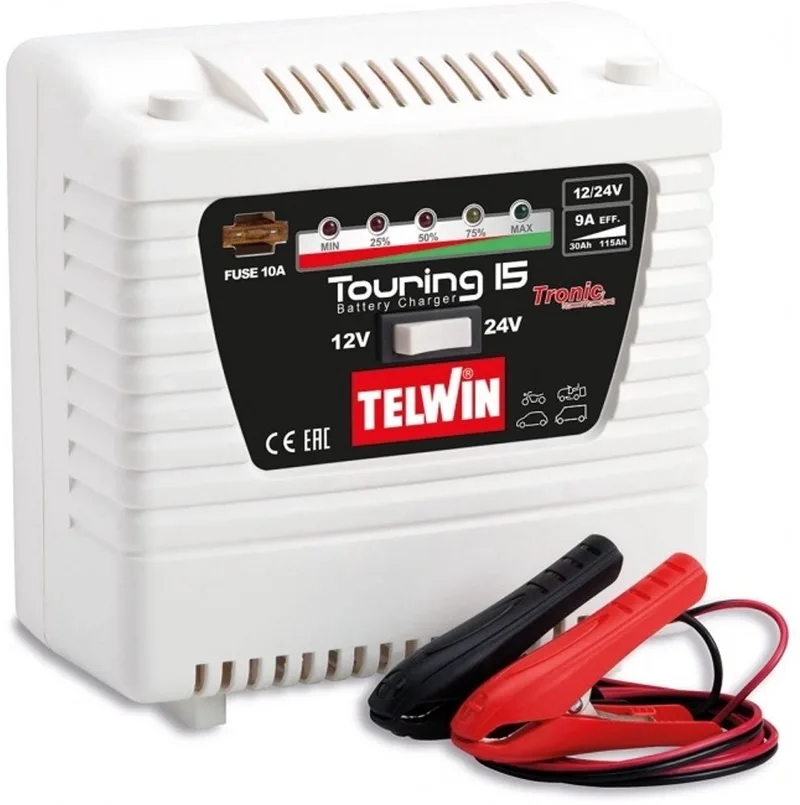 acculader Touring 15 Tronic 230V 12V / 24V laden en onderhouden de Telwin – photo produit