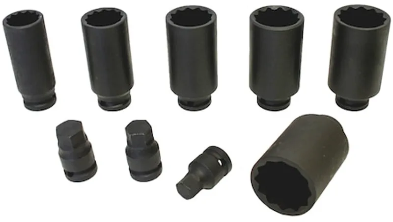Dopsleutelset aandrijfas 9-delig - Dopsleutelset aandrijfas 9-delig x 1 st van Würth – productfoto